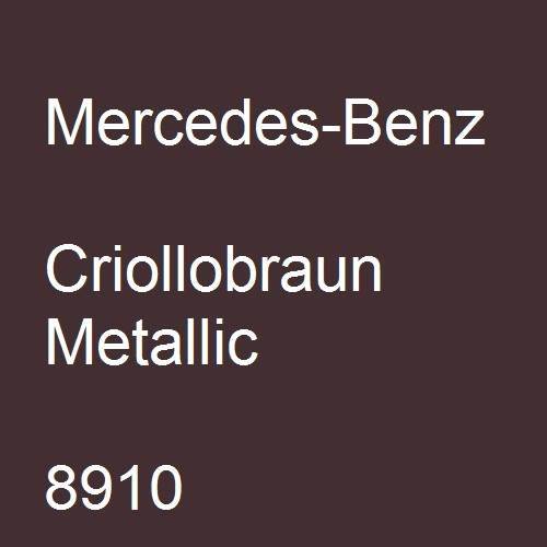 Mercedes-Benz, Criollobraun Metallic, 8910.